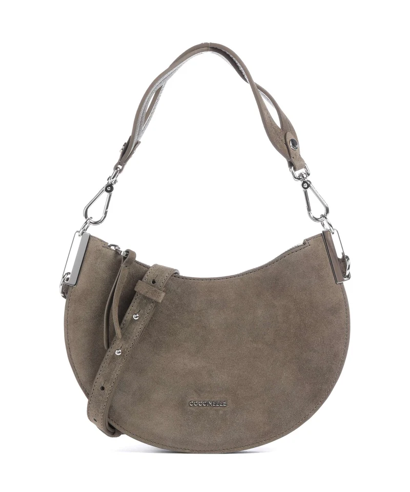 Coccinelle Sunup Suede Sac porté épaule fango