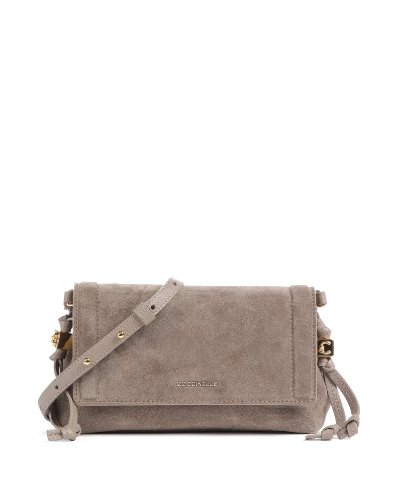 Coccinelle Thess Suede Sac bandoulière warm taupe