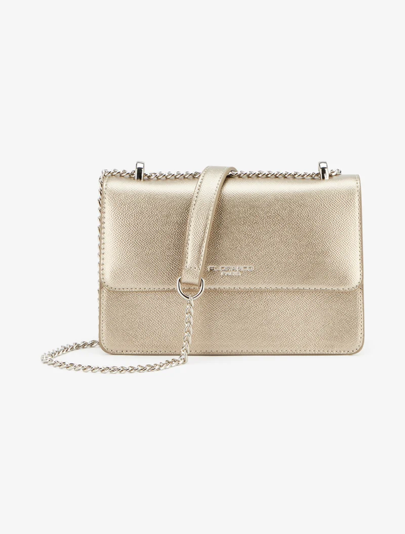 Sac à bandoulière Marguerite chaîne - Taupe irisé
