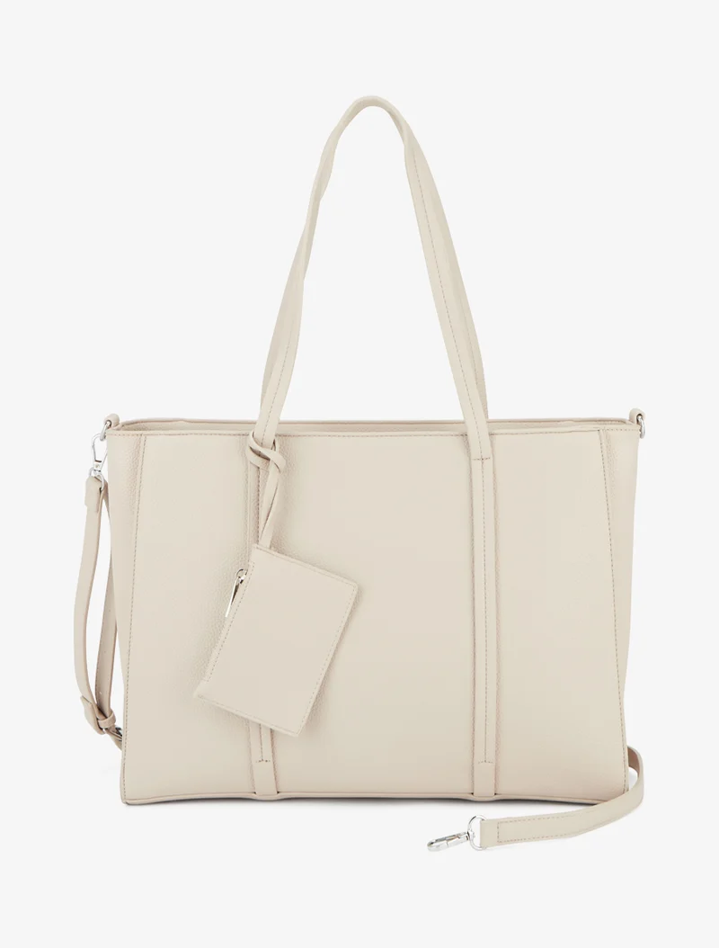 Sac cabas Opal avec porte-monnaie - Beige