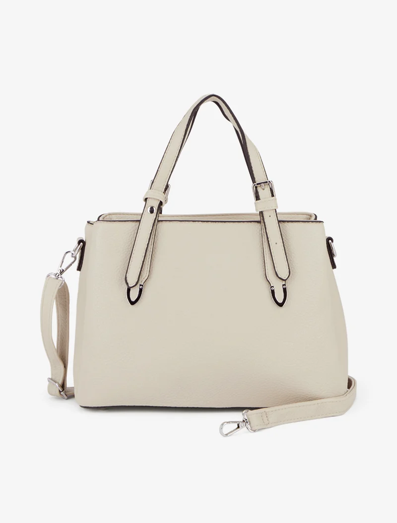 Sac à main Mona simili cuir - Beige