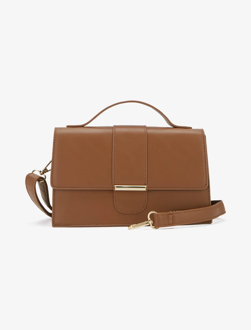 Sac besace Joni bandoulière amovible - Camel
