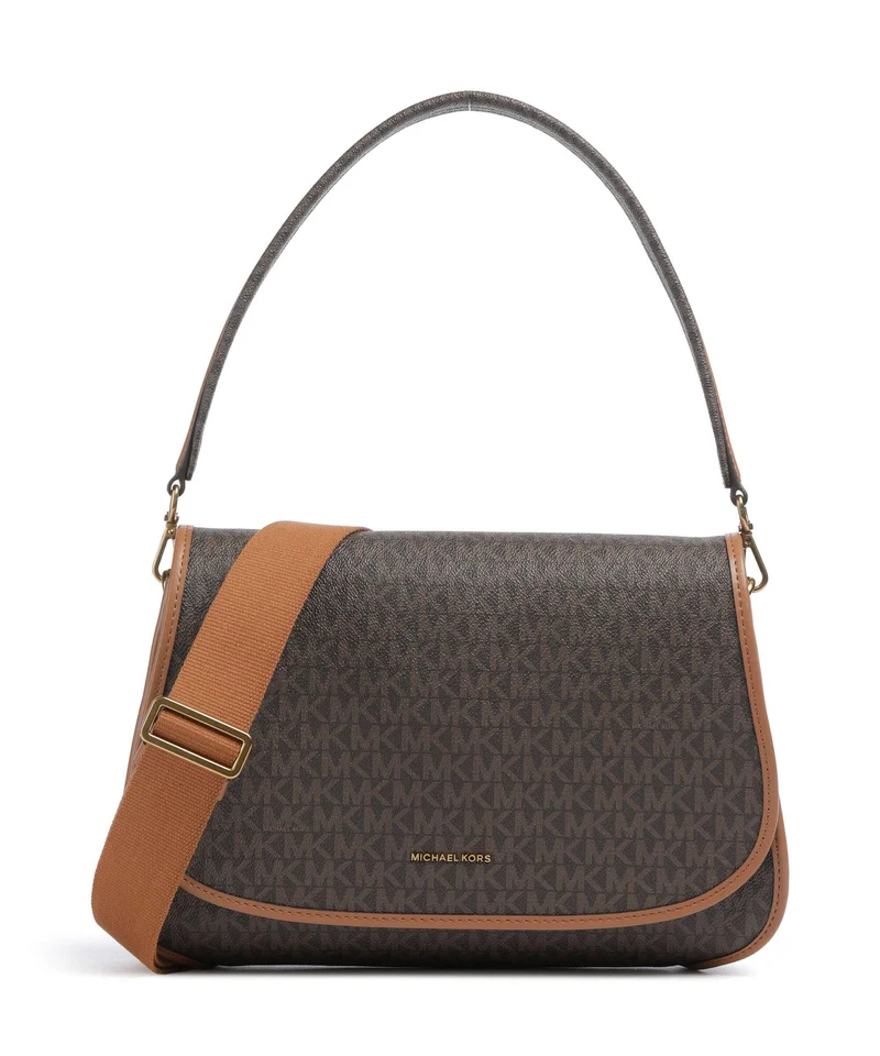 Michael Kors Holmes Medium Sac porté épaule brown/acorn