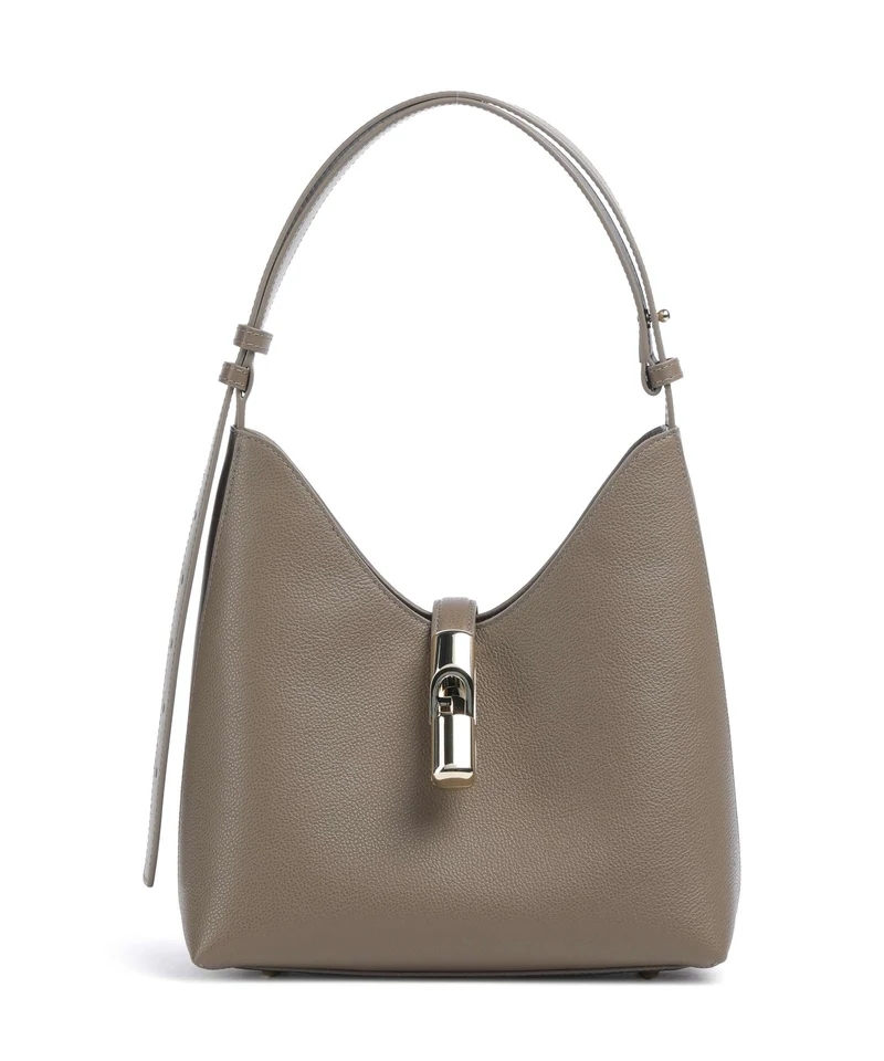 Furla Goccia S Sac porté épaule muddy gray
