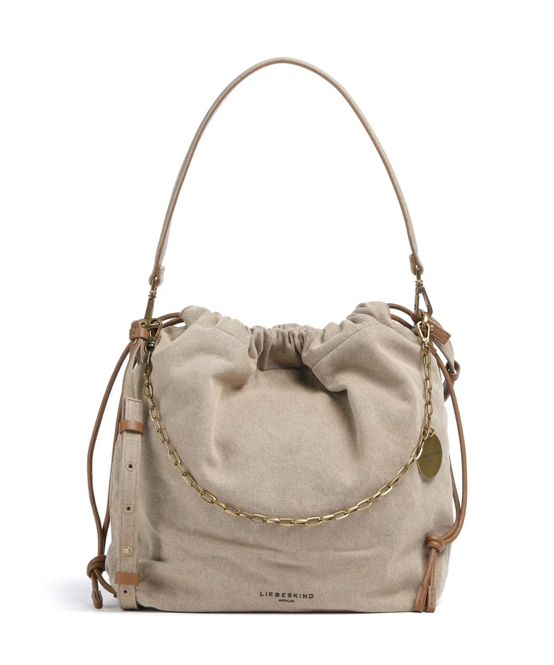 Liebeskind Lya II Denim M Sac seau beige