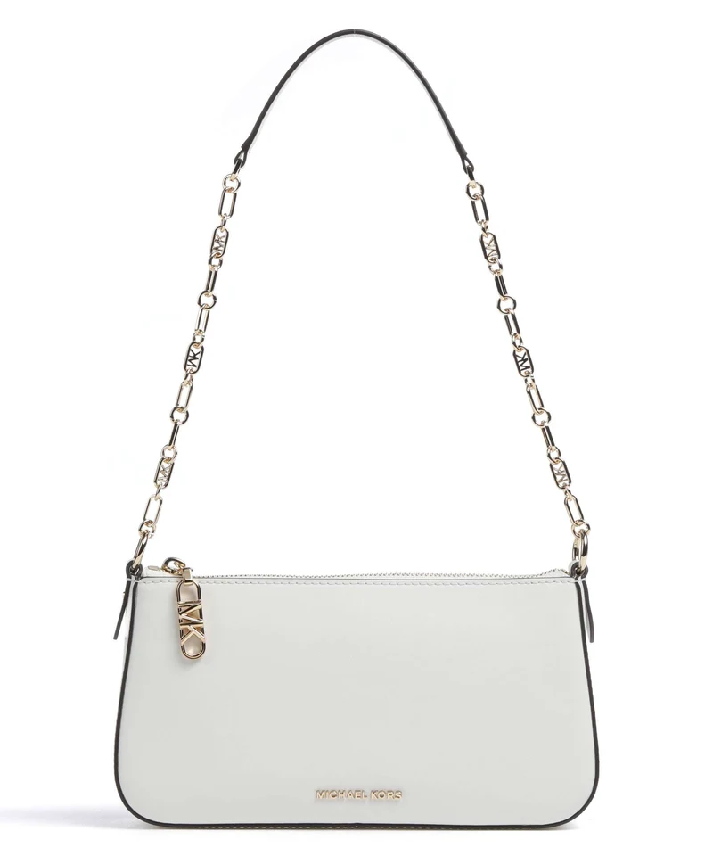 Michael Kors Empire Medium Sac porté épaule optic white