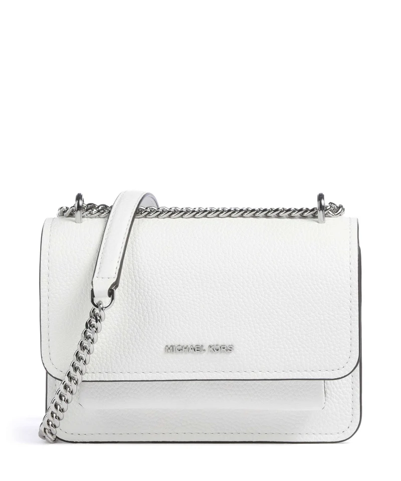 Michael Kors Claire Small Sac porté épaule optic white