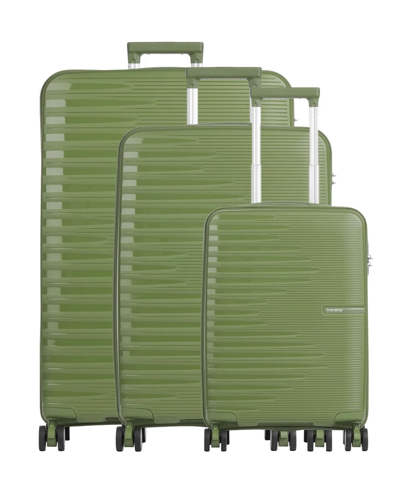 Travelite Pacific Set de valise (4 roues) olive