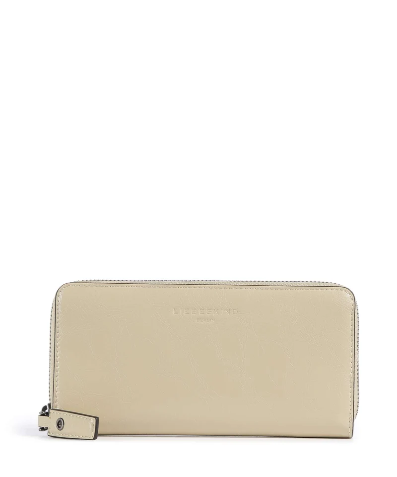 Liebeskind Sally Audrey Recycled Lack Distressed Portefeuille biscotti