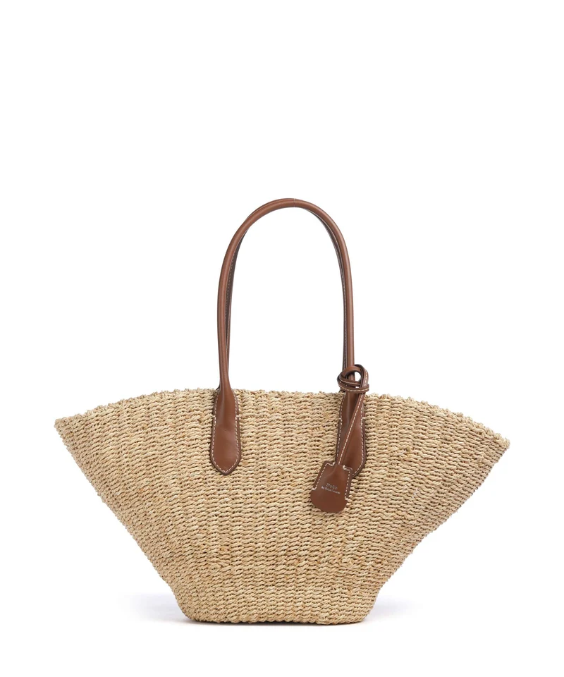 Polo Ralph Lauren Bellport Medium Cabas natural/cuoio