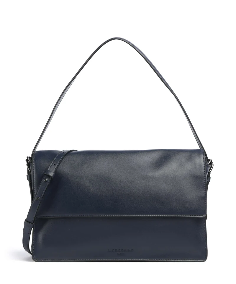 Liebeskind Audrey Recycled Soft Calf M Sac porté épaule peacoat