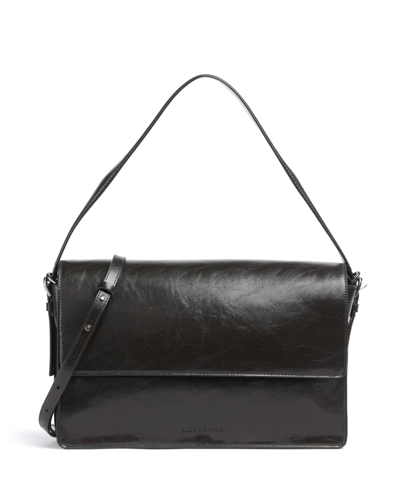 Liebeskind Audrey Recycled Lack Distressed M Sac porté épaule deep soil