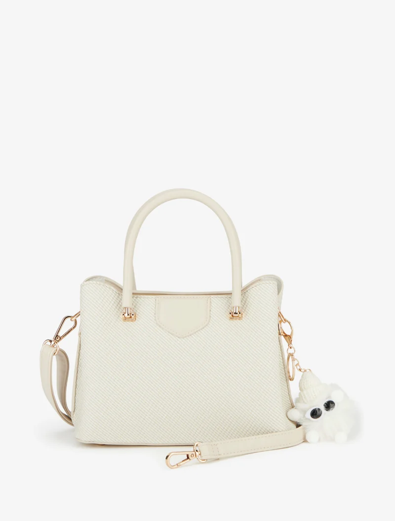Sac à main effet tressé Randi - Beige