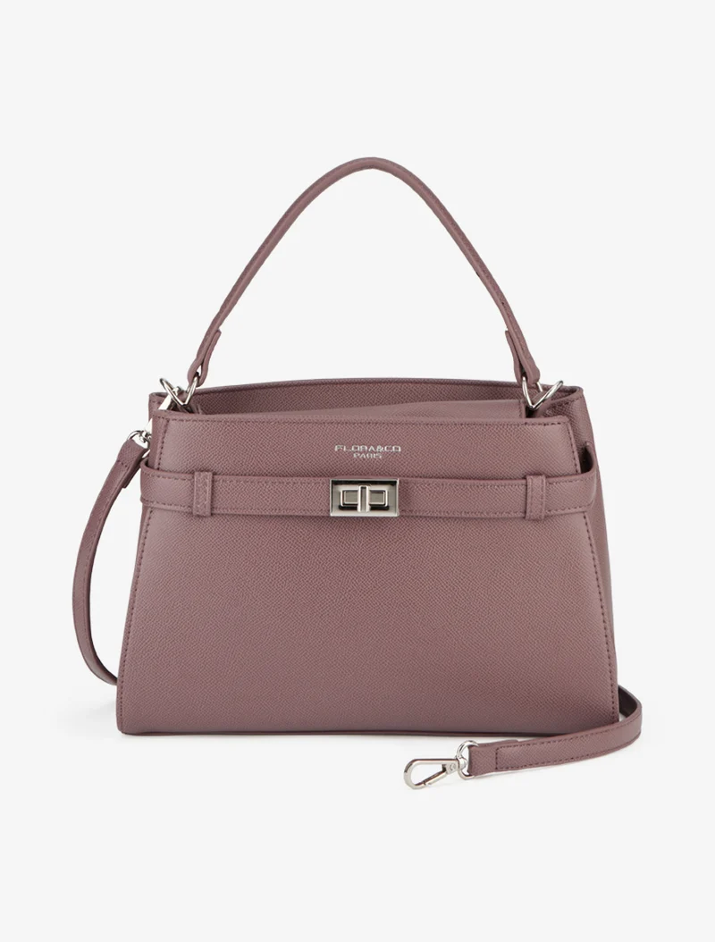 Sac à main Jolyn simili grainé - Mauve