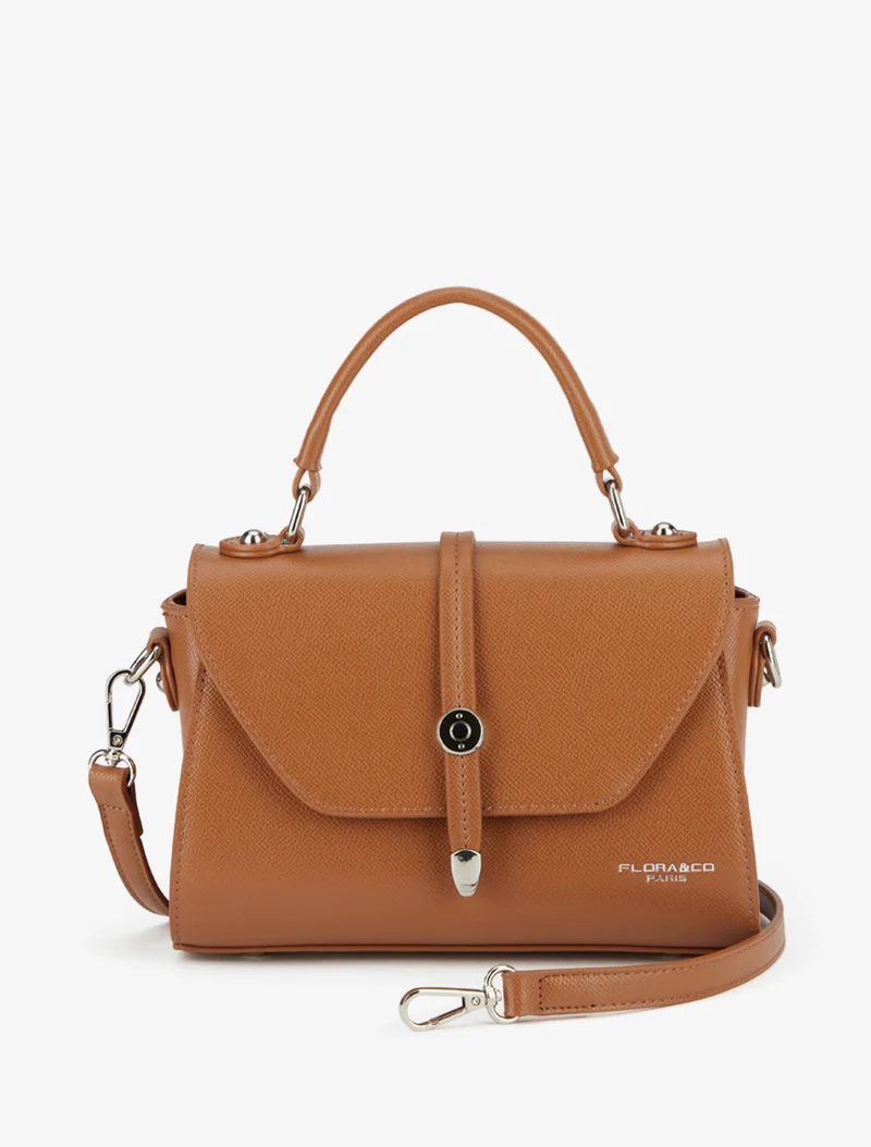 Sac besace Erica simili à picots - Camel