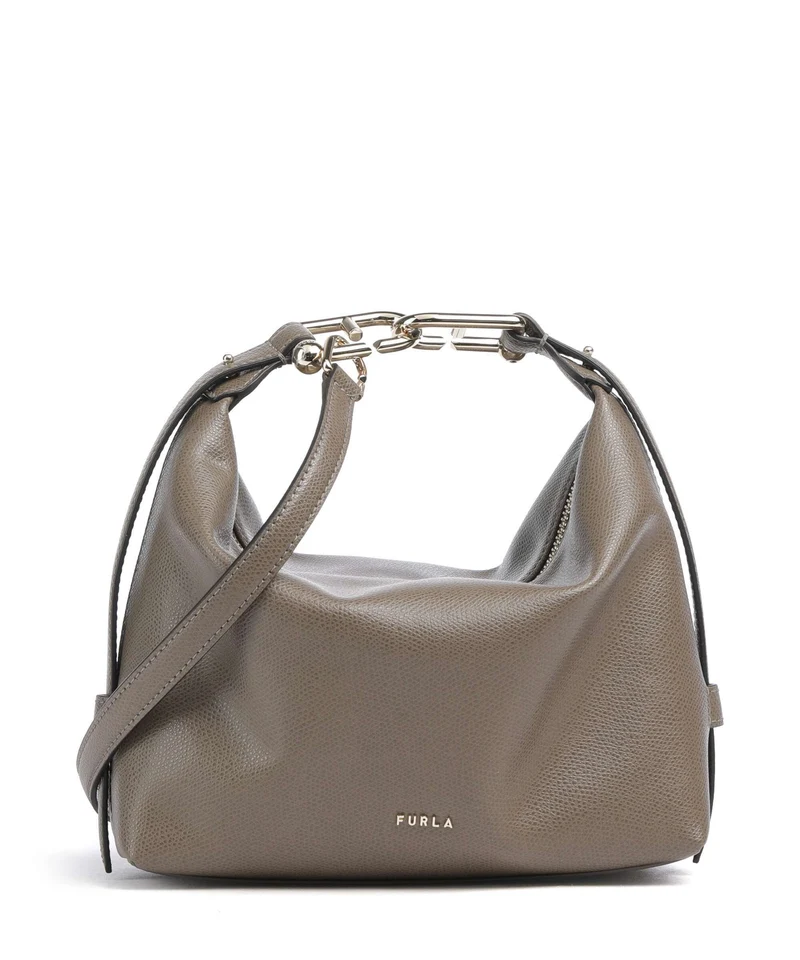 Furla Tonie Mini Sac porté épaule muddy gray