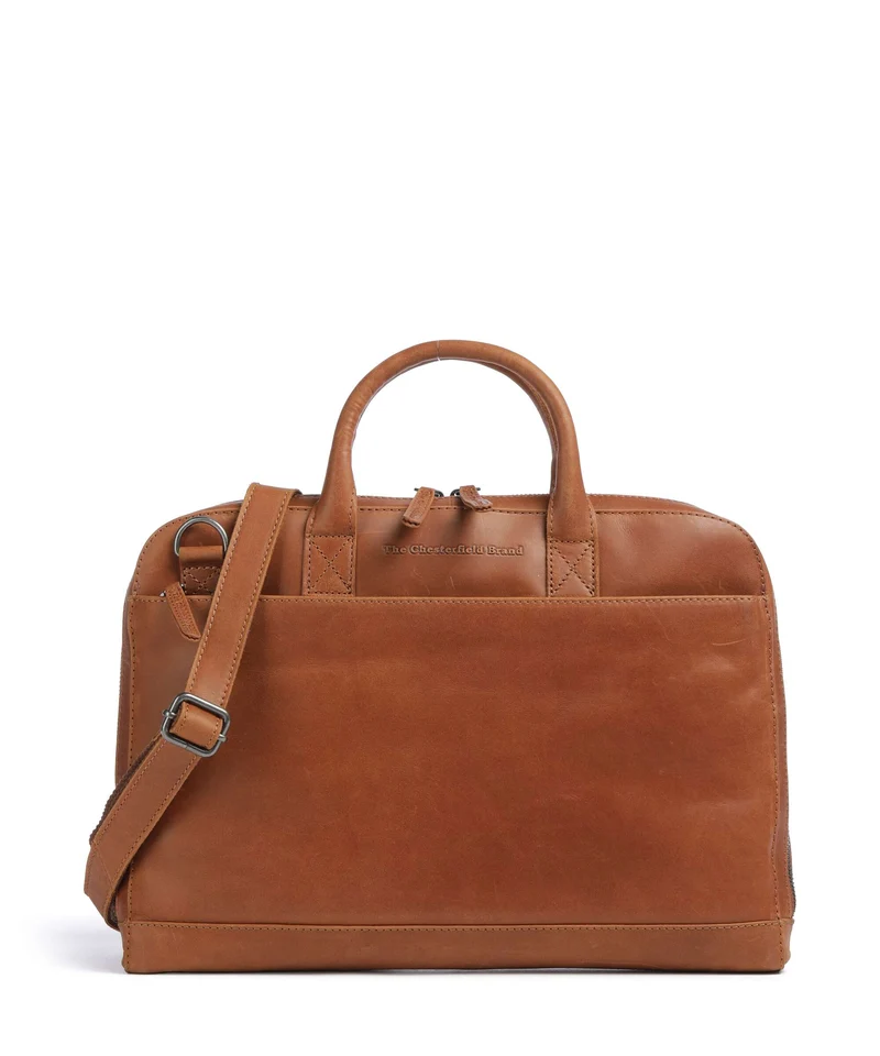 The Chesterfield Brand Wax Pull Up Cow Tilbury Porte-document cognac