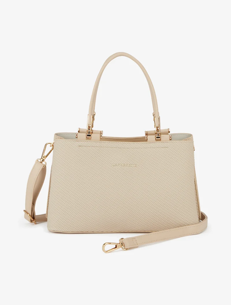 Sac à main April texturé - Taupe