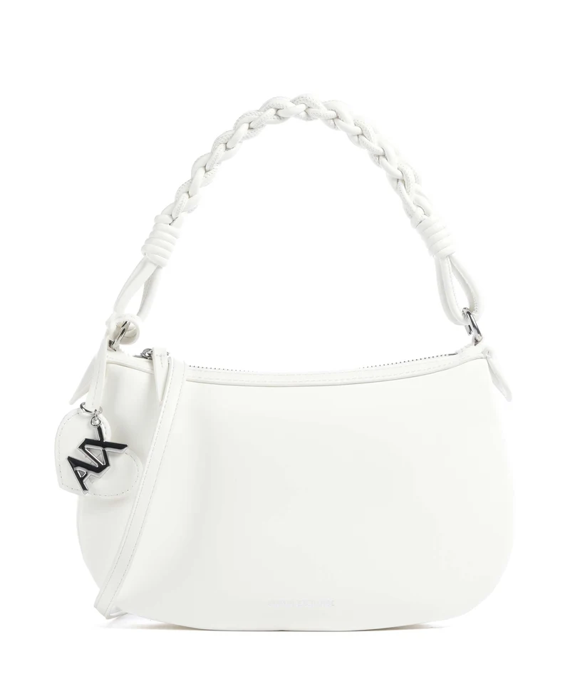 Armani Exchange Maya S Sac porté épaule off white