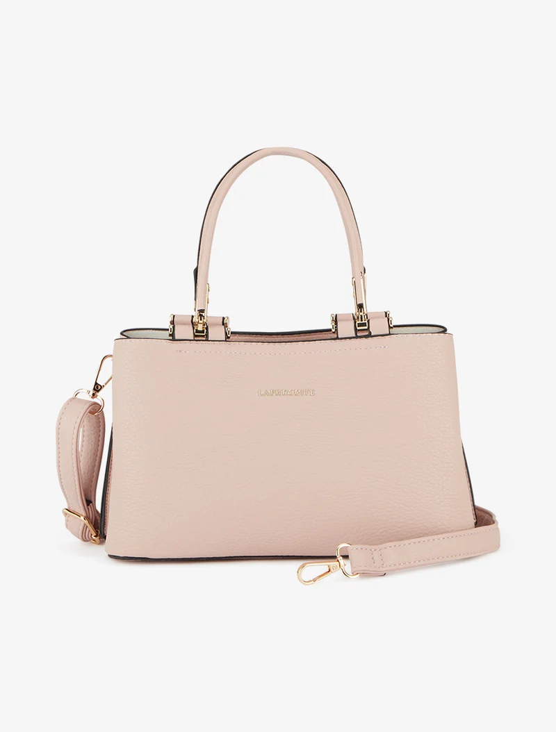 Sac besace Lana simili grainé - Rose