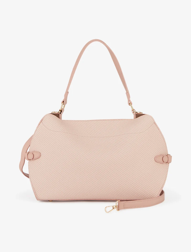 Sac à main Martha simili grainé - Rose