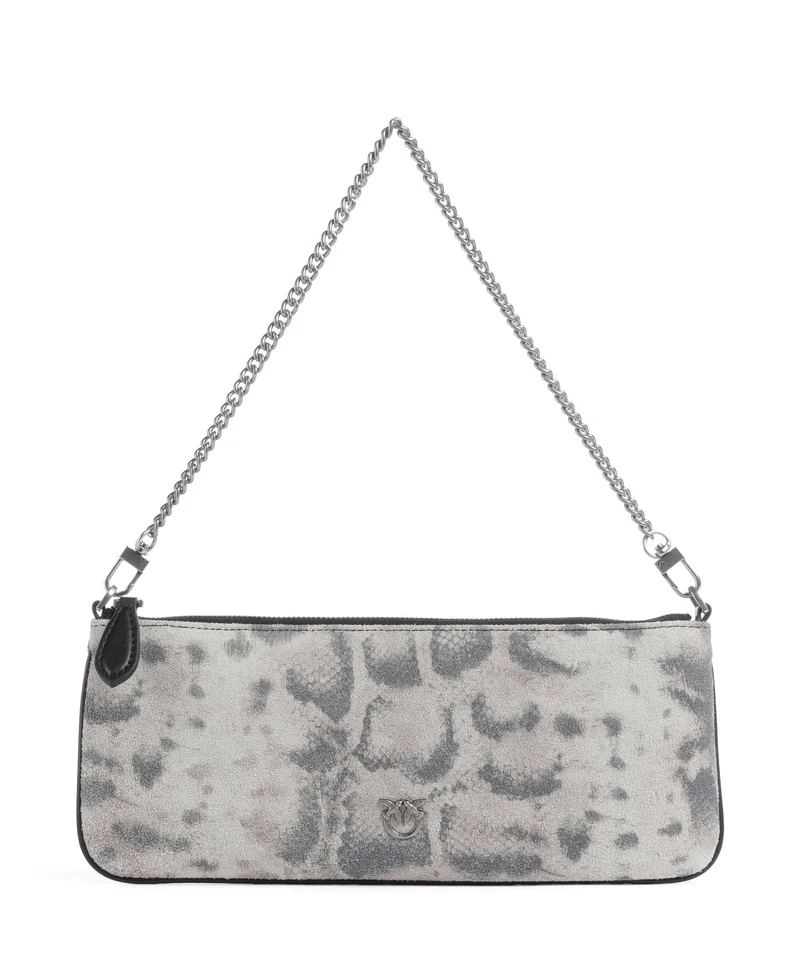 Pinko Flat Horizontal Sac porté épaule avorio/nero/beige