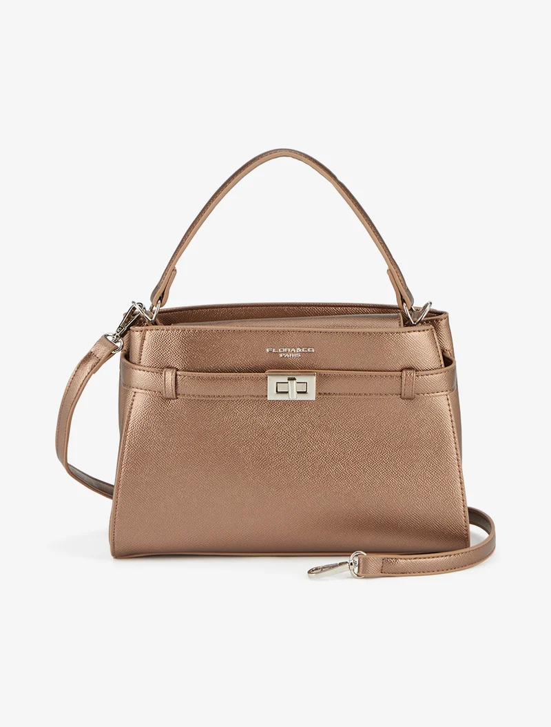Sac à main Florette texturé - Bronze
