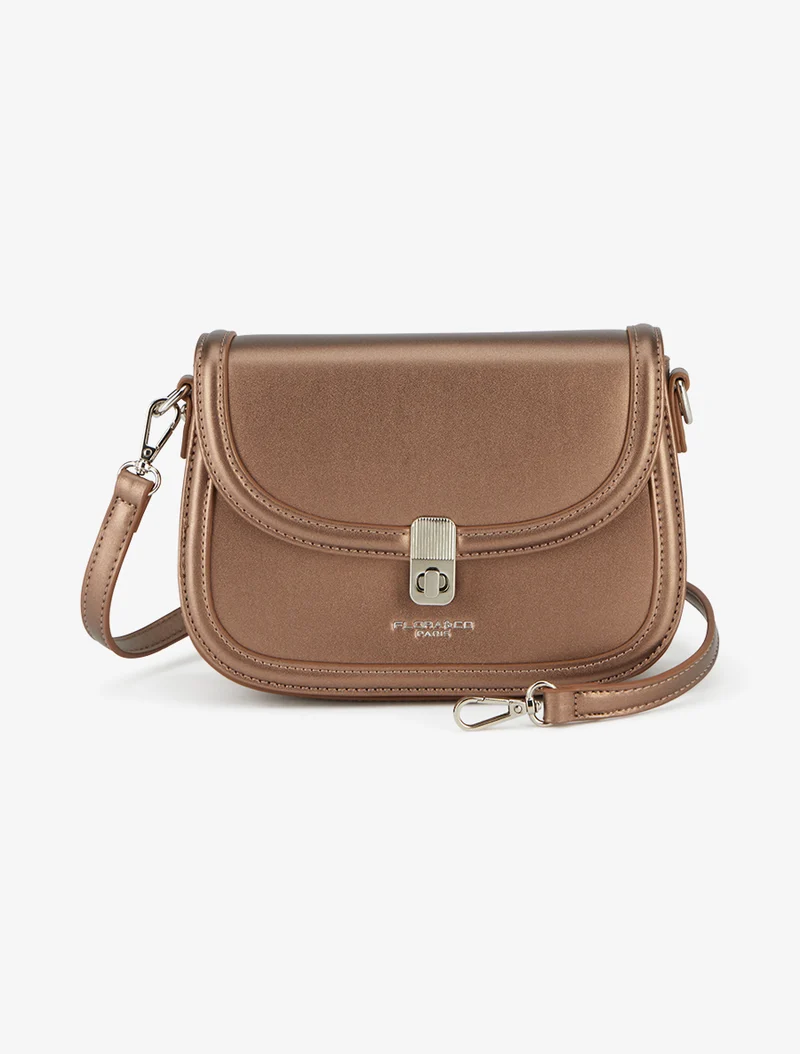 Sac à main Adelaïde texturé - Bronze