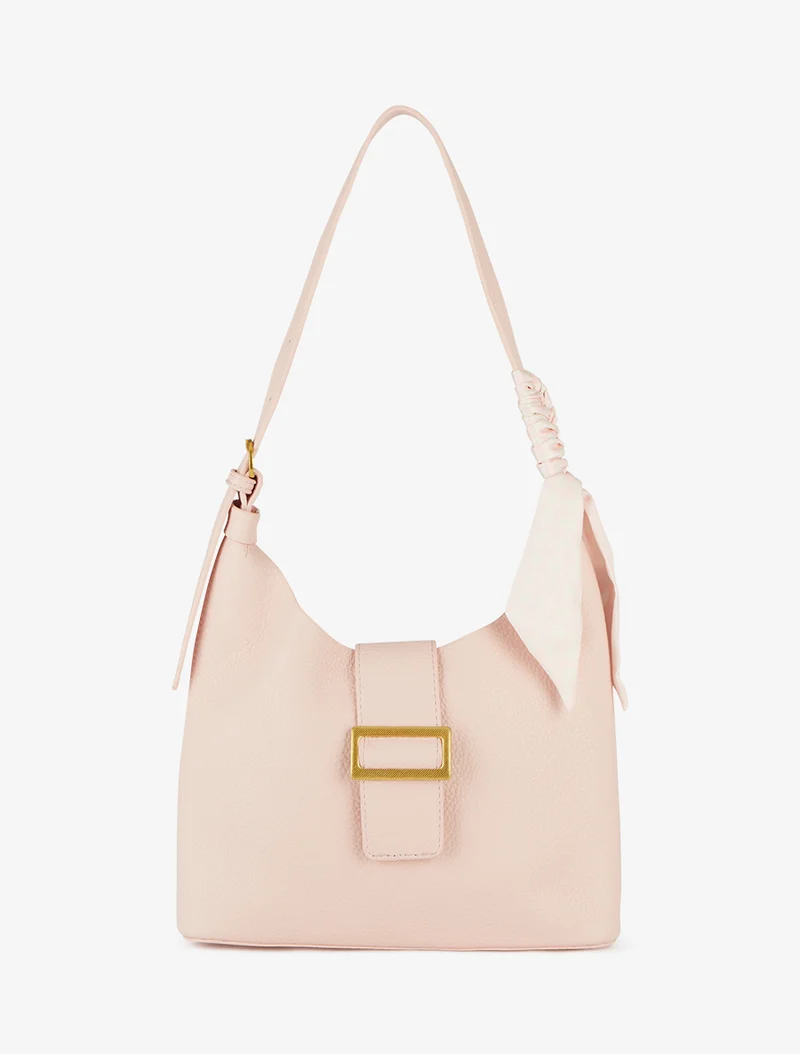 Sac à main Sally effet grainé - Rose