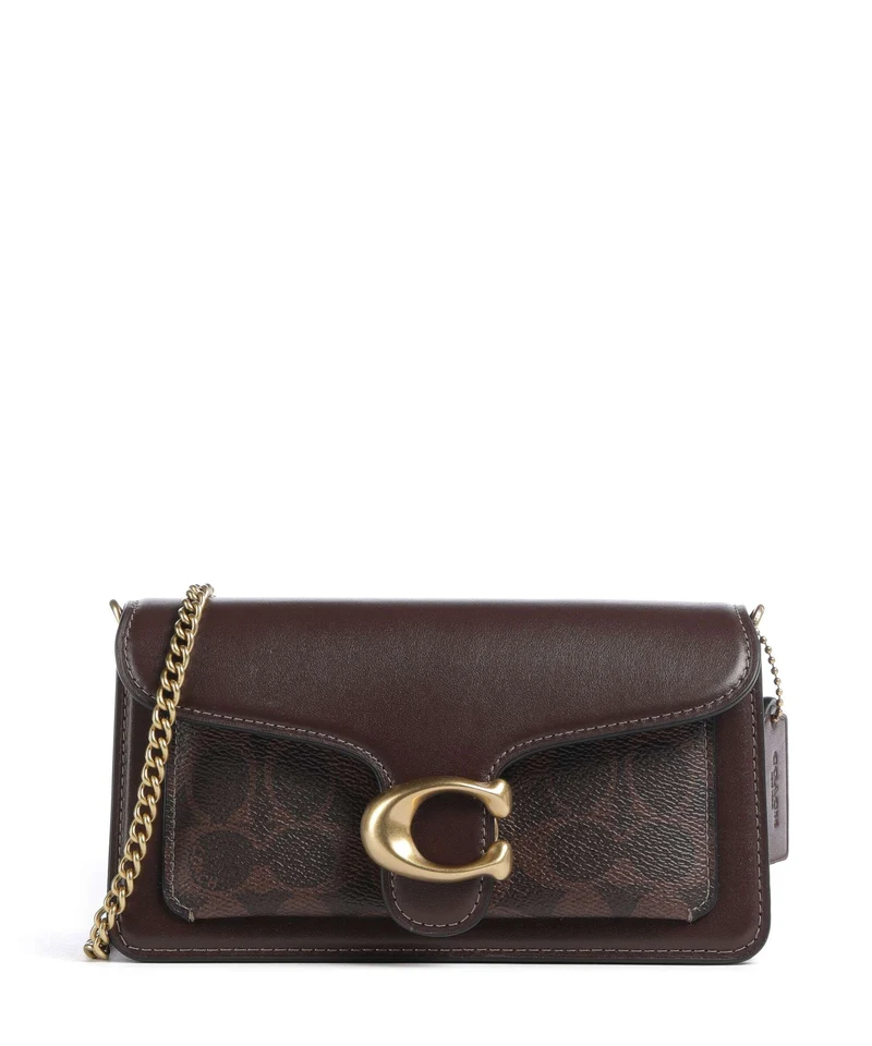 Coach Tabby Signature Chain 19 Sac bandoulière maple