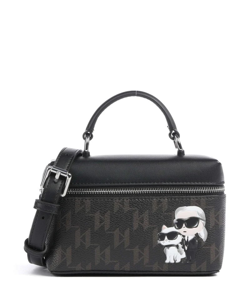 Karl Lagerfeld Ikon Monogram Small Sac bandoulière brown/kl mono