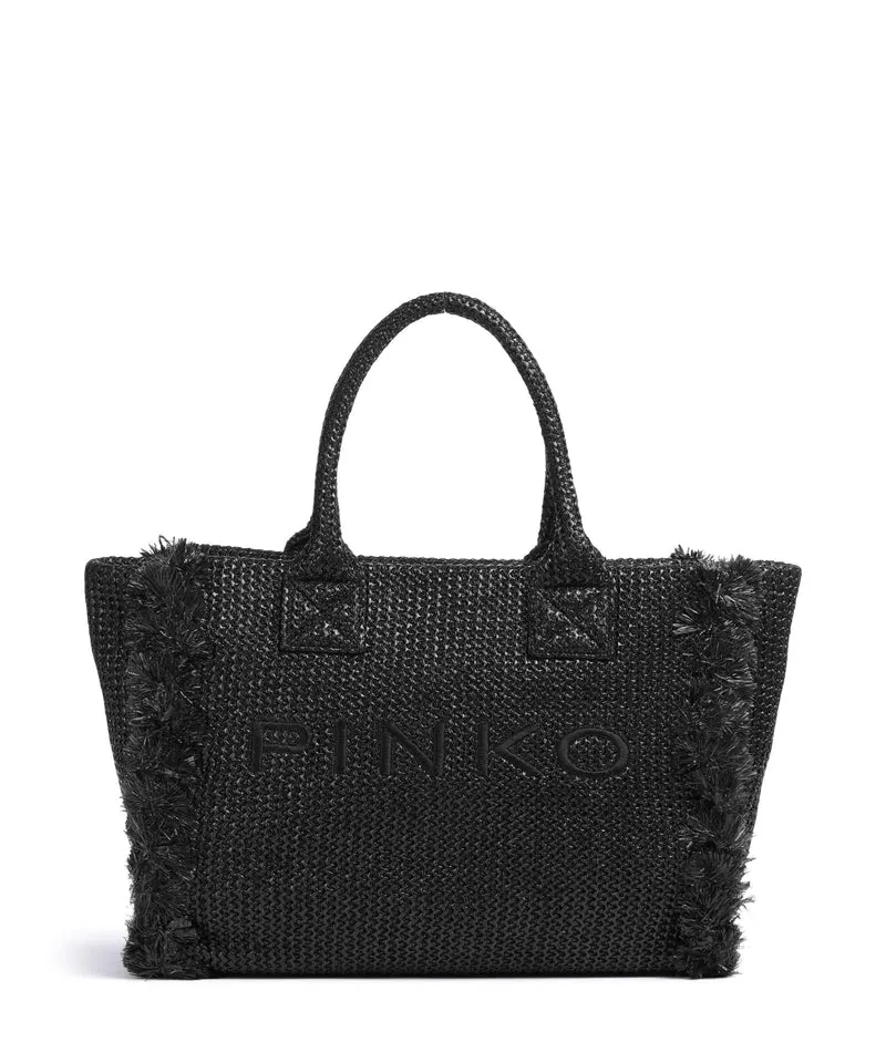 Pinko Beach Sac à main nero/antique gold
