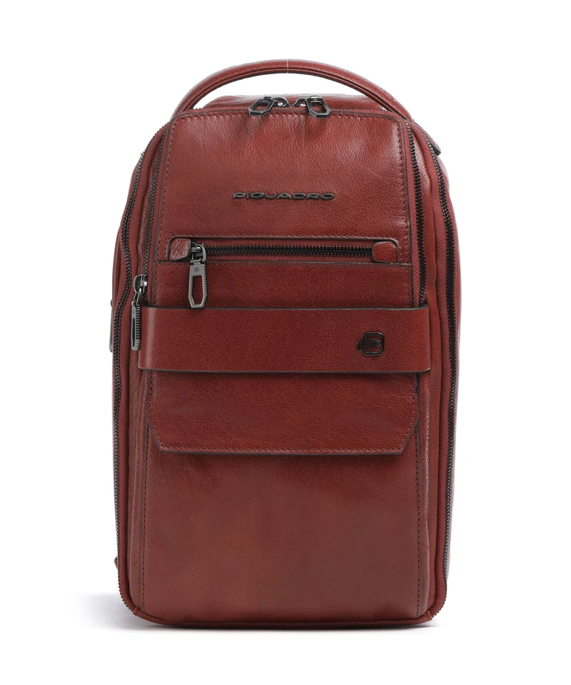 Piquadro Solm Sac sling cuoio