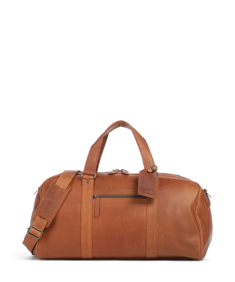 The Chesterfield Brand Wax Pull Up Cow Rivaro Sac week-end cognac