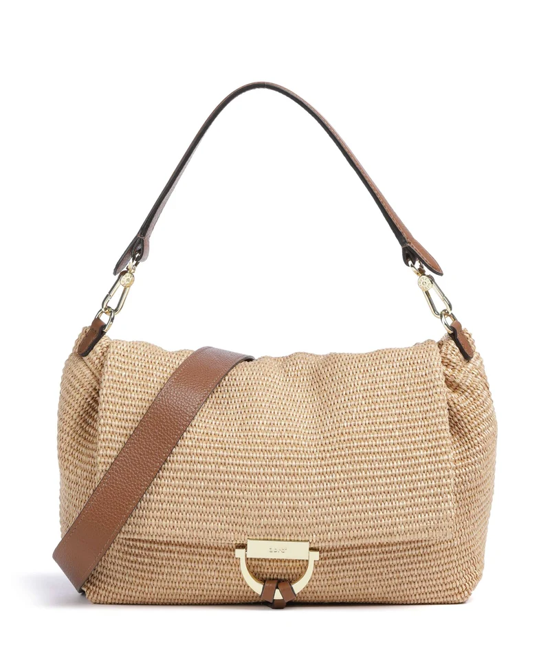 Abro Raffia Classica Temi Large Sac porté épaule natural