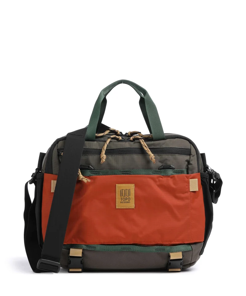 Topo Designs Mountain Sac bandoulière woodland/terracotta
