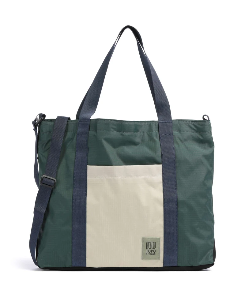 Topo Designs Mountain Essential Cabas forest/bone white