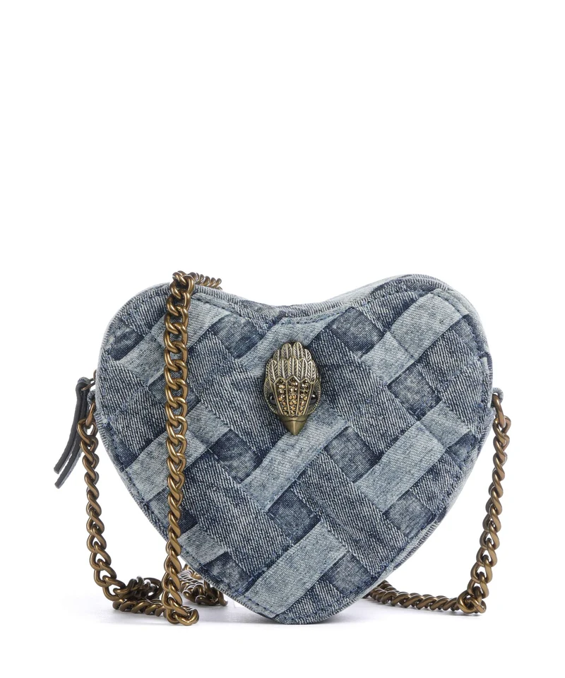 Kurt Geiger Kensington Heart Sac bandoulière denim