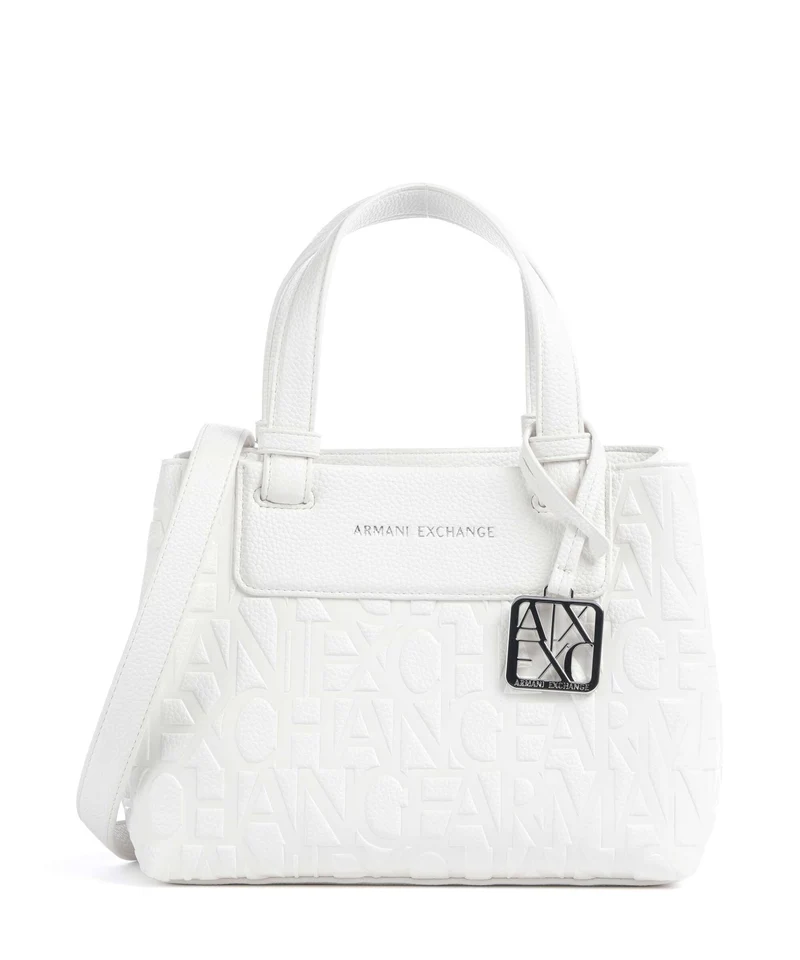 Armani Exchange Liz Monogram S Sac à main off white