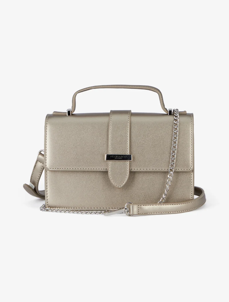 Sac besace Audrey à rabat - Or