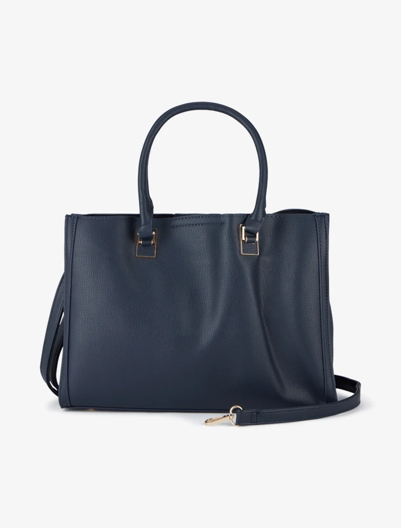 Sac à main Lyanna effet grainé - Marine