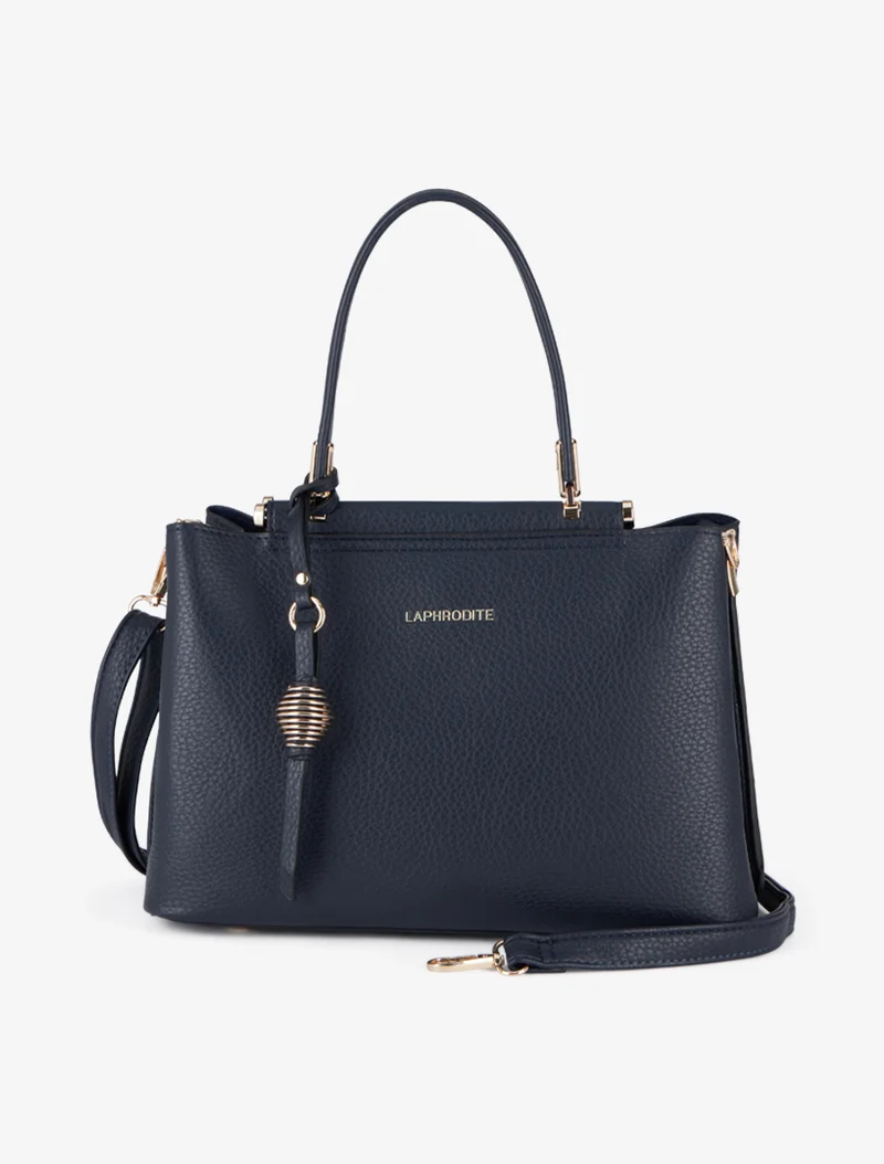 Sac à main Althéa effet grainé - Marine