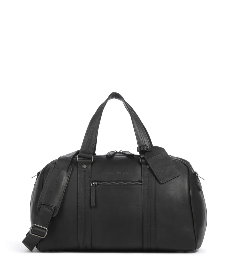 The Chesterfield Brand Wax Pull Up Cow Volenza Sac week-end black