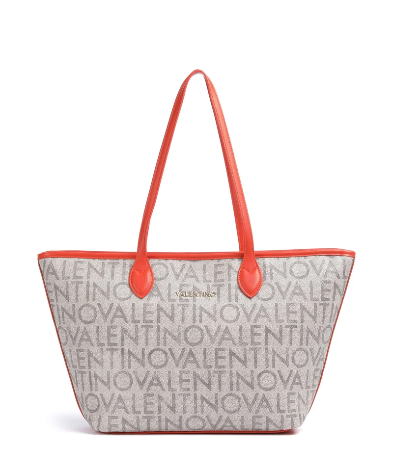 Valentino Bags Logo Cabas beige/arancio