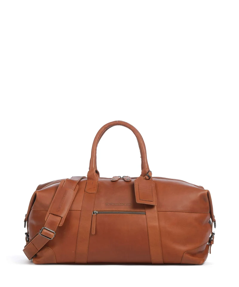 The Chesterfield Brand Wax Pull Up Cow Portsmouth 2 Sac week-end cognac