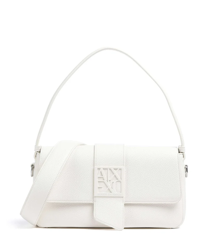 Armani Exchange Susy Soft Sac porté épaule off white