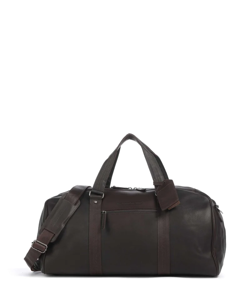 The Chesterfield Brand Wax Pull Up Cow Rivaro Sac week-end brown