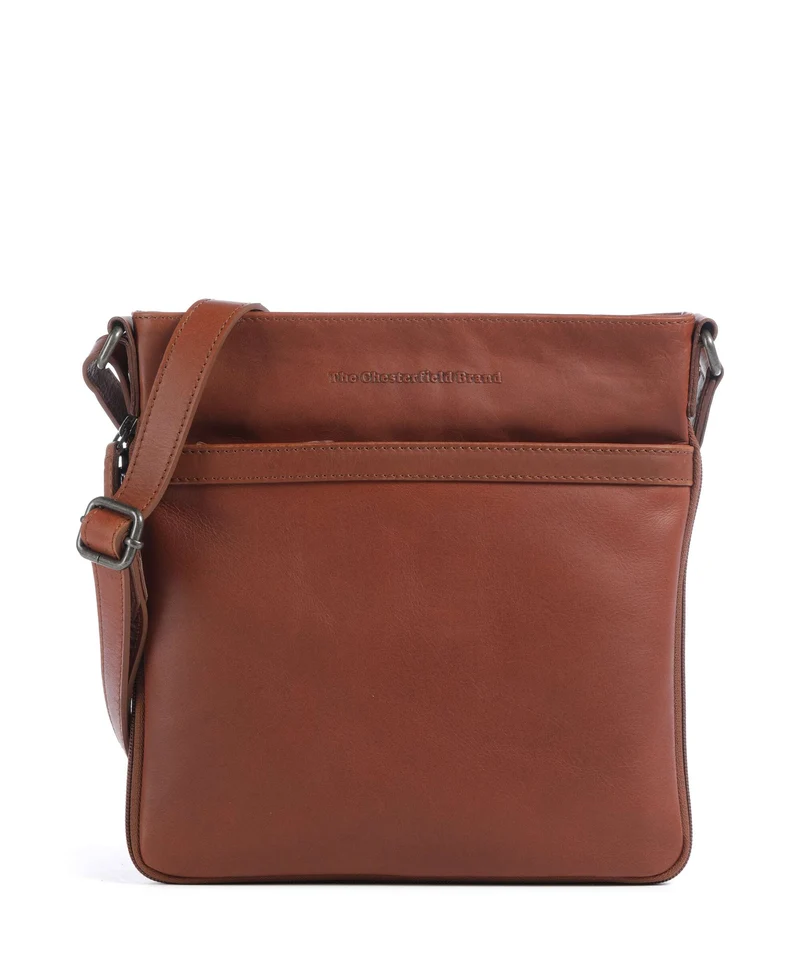 The Chesterfield Brand Wax Pull Up Cow Mirea Sac bandoulière cognac