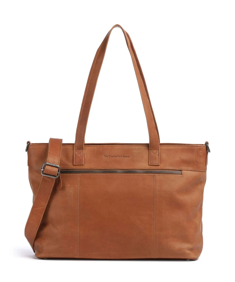 The Chesterfield Brand Wax Pull Up Cow Osira Cabas cognac