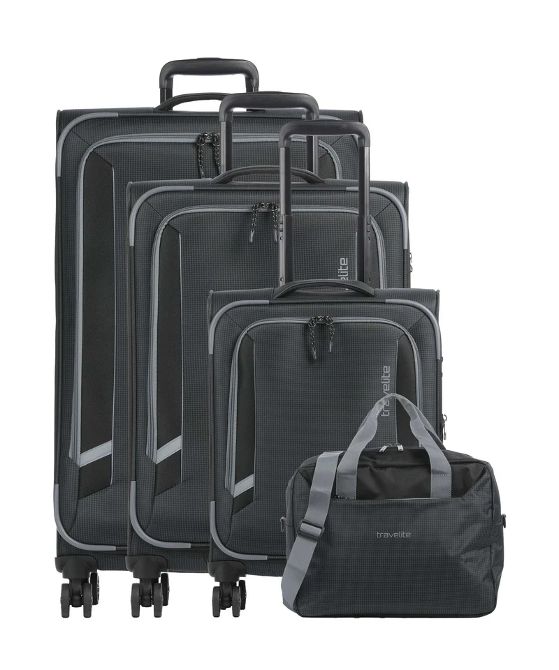 Travelite Corsiica Set de valise (4 roues) black